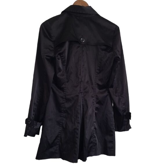 women's jacket BCX black coat size medium double breasted - Picture 3 of 5